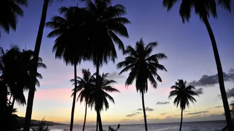 ロタ島の夕日