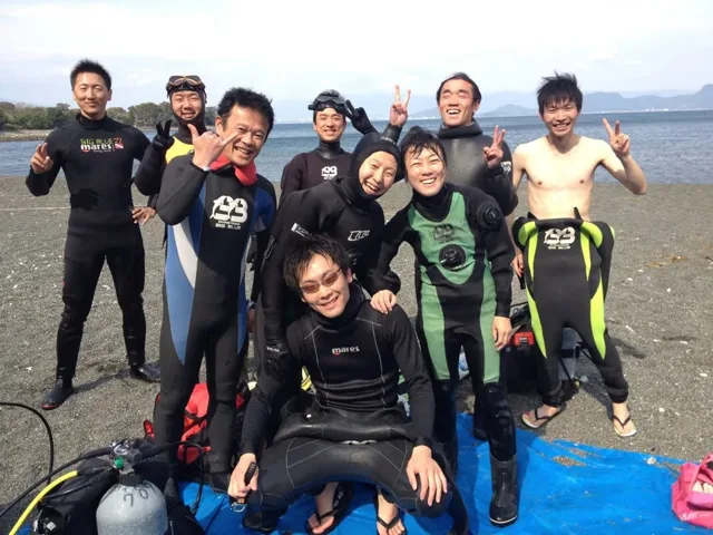 水中や海辺で撮影したダイビングの記録