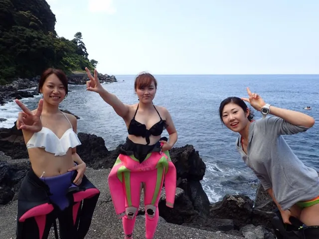 ダイビングの記録写真
