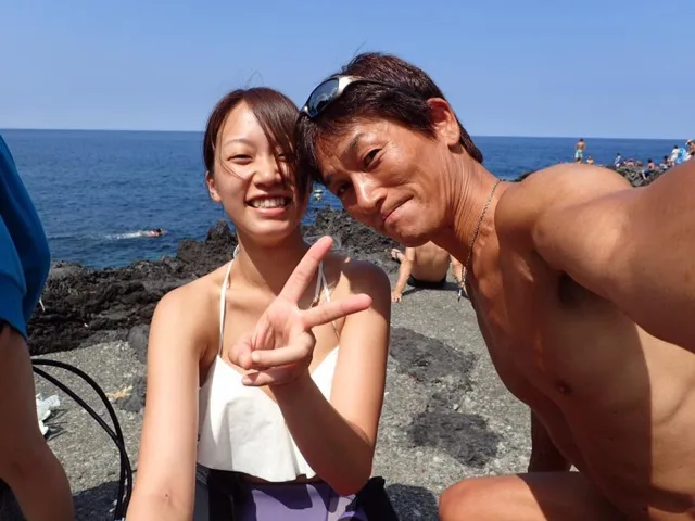 ダイビングの記録写真
