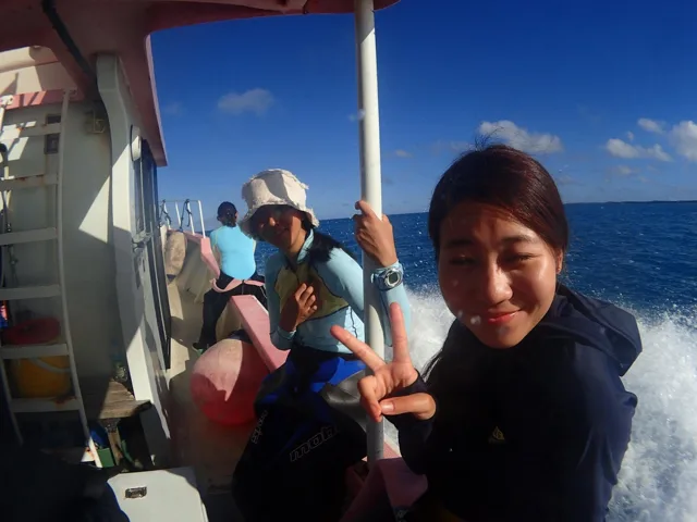伊良部島でのダイビングの記録写真