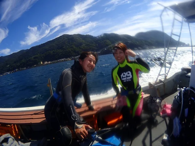 浜富でのダイビングの記録写真
