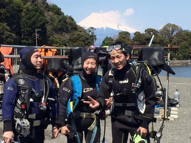 伊豆・大瀬崎でのダイビング:ダイビングの記録写真