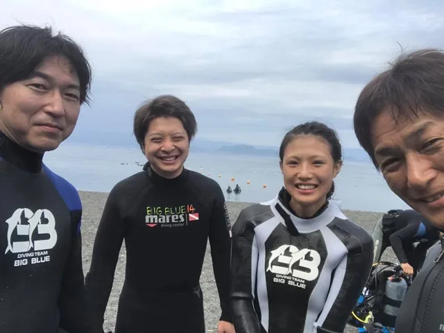 ダイビングの記録写真