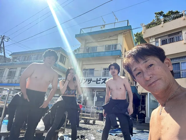 ダイビングの記録写真