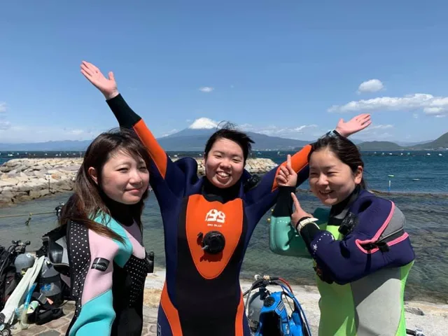 らららサンビーチでのダイビングの記録写真