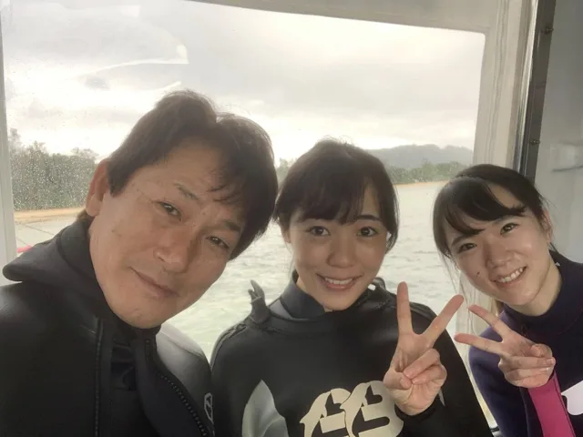 ダイビングの記録写真