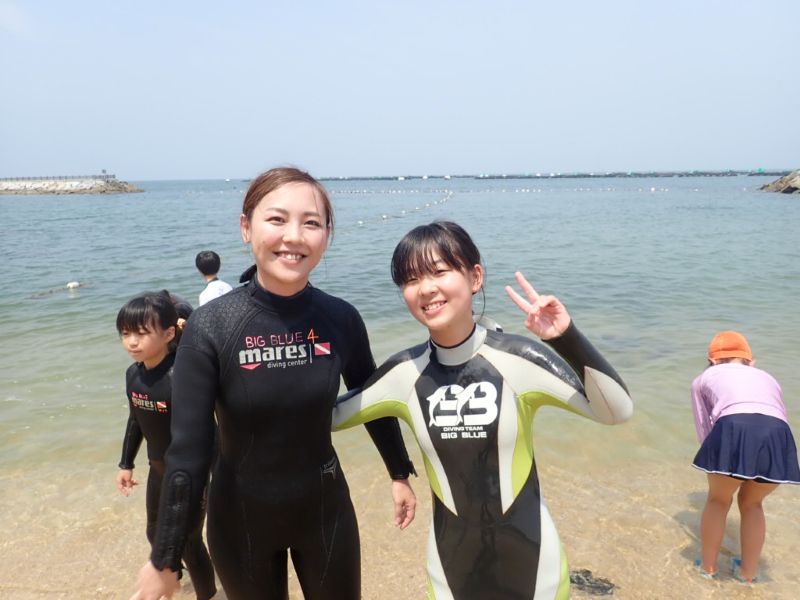 夏休みの思い出ダイビングライセンス取得へ