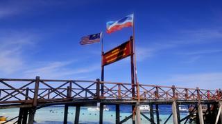 南の島・シパダン島の桟橋